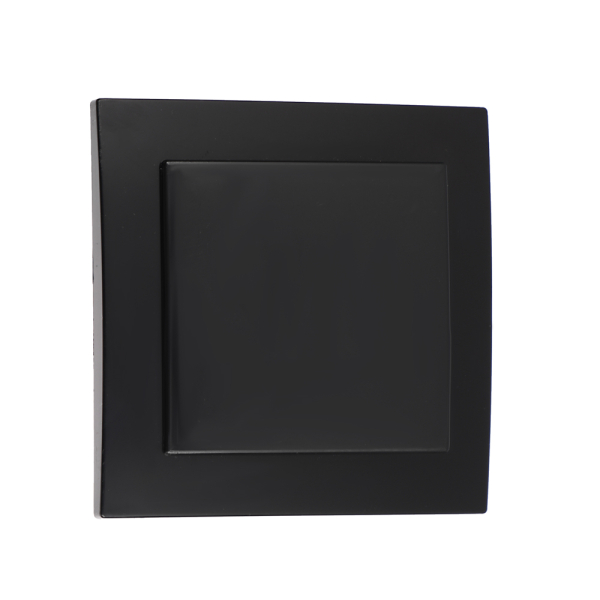 FORZA Выключатель одноклавишный скрытой установки VS1 6-131-Ч, 250В, 6А, IP20, 85x85x38 мм, чёрный У