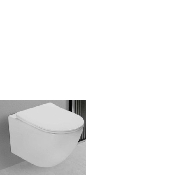 Унитаз подвесной безободковый торнадо микролифт/дюропласт KN9322000 KNOIS