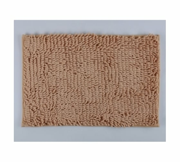Коврик для ванной 40*60см бежевый Букли длинные ДОЛЯНА