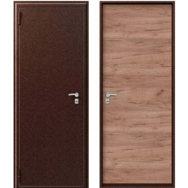 Дверь О-10 Медь антик/Дуб табак 860*2050 R Центурион 2025