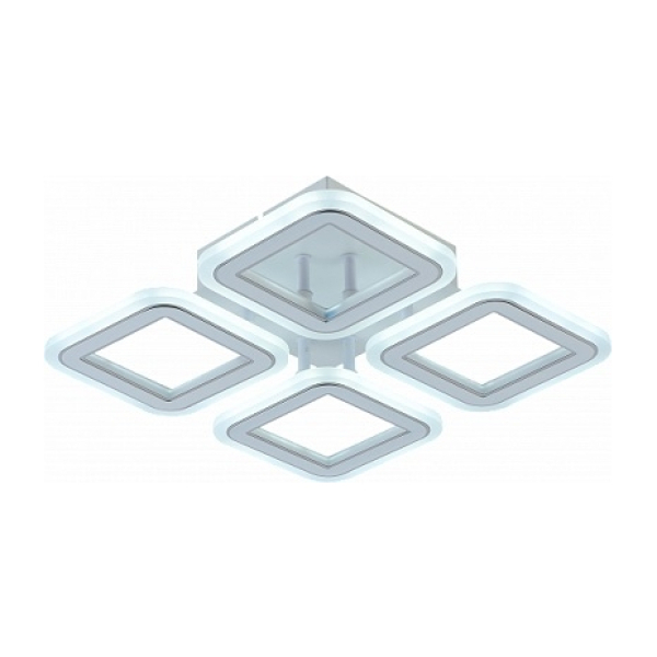 Люстра светодиодная  56Вт 3000-6000K белый/хром 314*315*75 DIMMER ПДУ AU61612/4 WH+CR Атмосфера уюта