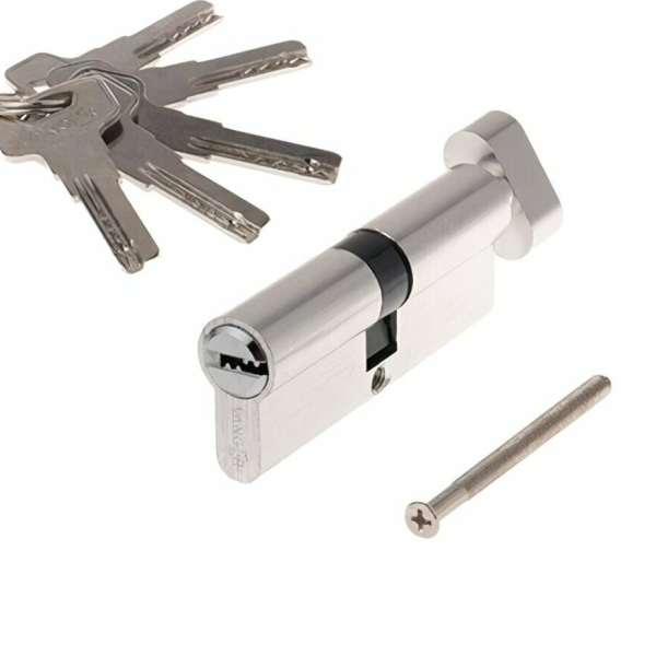 Цилиндровый механизм 110 (55/55)  К/В SEZAM STANDART 501 сатин