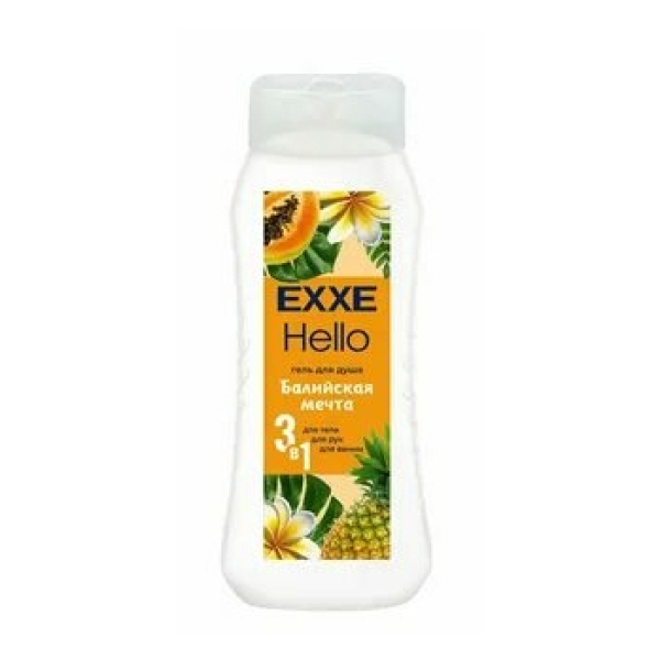 Гель для душа EXXE Hello Балийская мечта 3в1 400мл