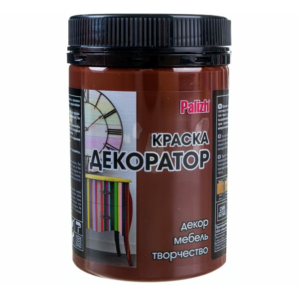 Краска колер акриловая ПалИж №132 горький шоколад 360гр