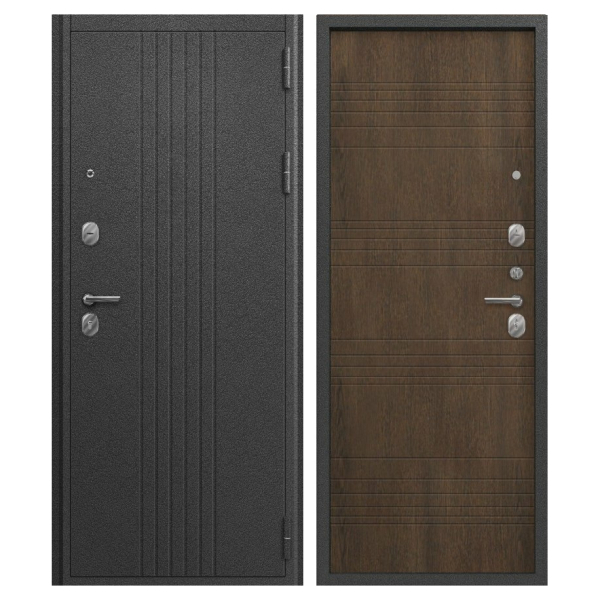 Дверь О-160 Серебро антик/Тиковое дерево 860*2050 L Центурион 2026