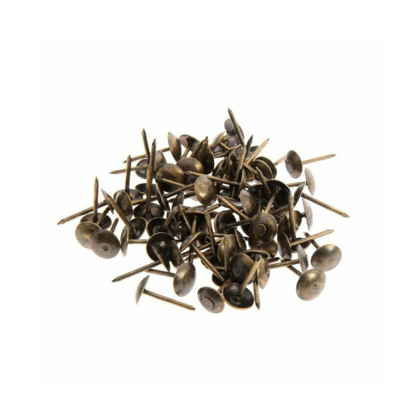 Гвозди декоративные 15мм бронза 50шт