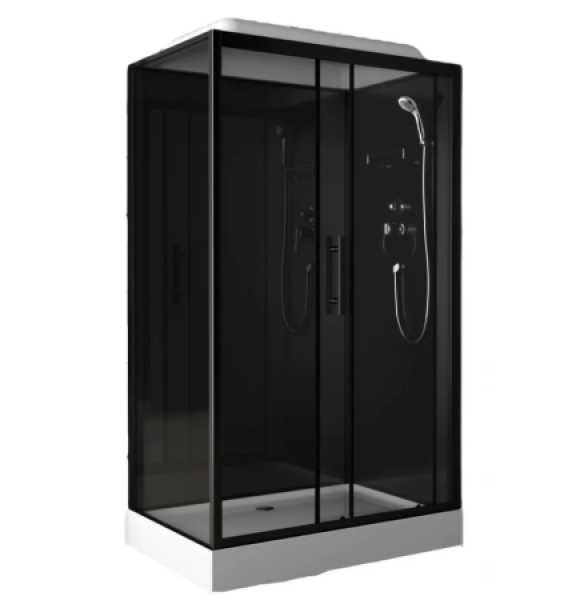 Душевая кабина 120*80*215см поддон 15см тонированное стекло 8801B ODA
