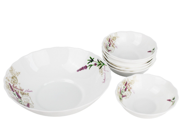 Набор столовый 7пр. (салатники d12,5см, салатник d22,5см) Мелания (уп/6шт)