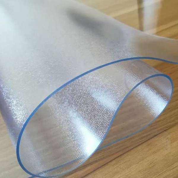 Клеенка силиконовая прозрачная рифленая 0,6*20м 0,8мм рис.GW-55000 Great way