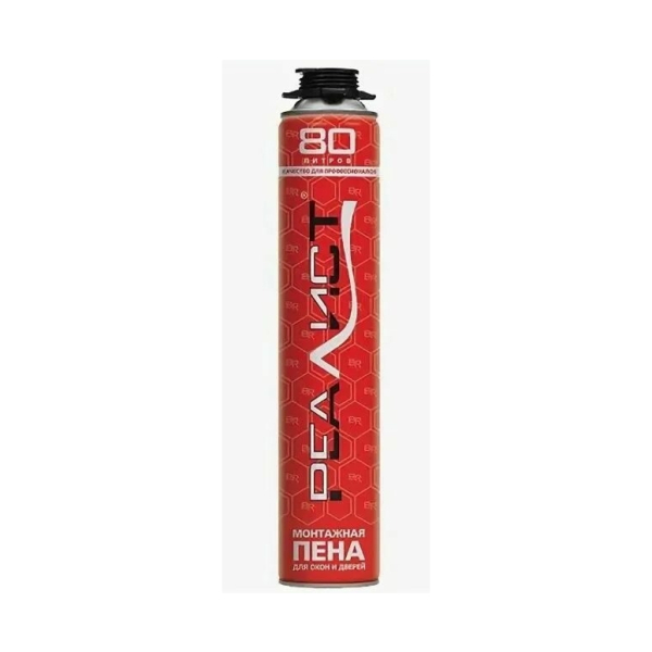 Пена проф зимняя 1000мл -18+35С 80л REALIST PRO Red