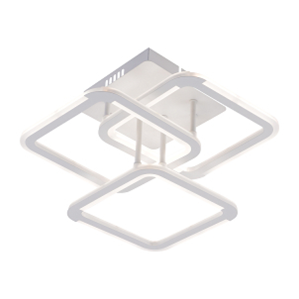 Люстра светодиодная  78Вт 3000-6000K d 380*380*150 DIMMER ПДУ AU61804/3 WH Атмосфера уюта