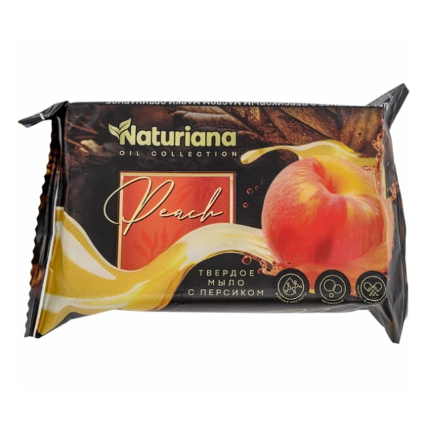 Мыло туалетное штампованное 100 гр "NATURIANA  с персиковым маслом" марки Ординарное