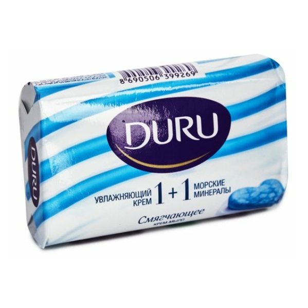 Крем-мыло 1+1 80гр синее DURU
