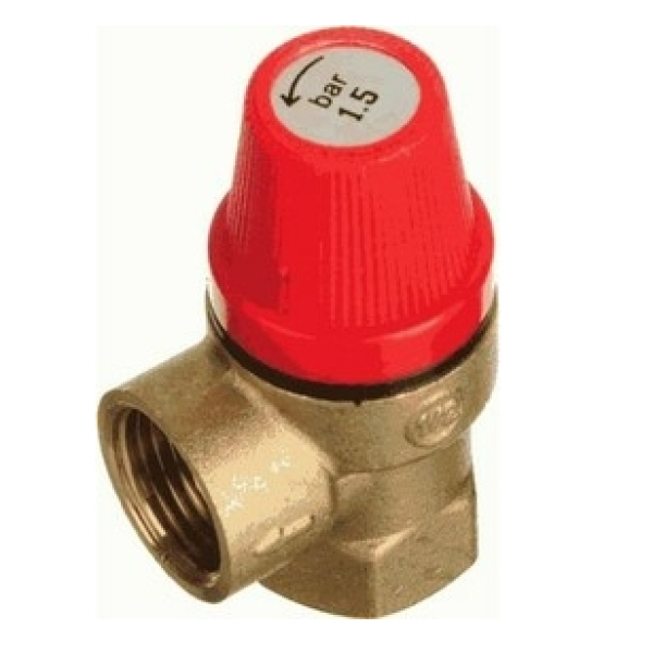 Клапан предохранительный 1/2" вр 1,5 бара