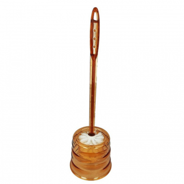 Ерш для туалета с подставкой пластик коричневый BZ-501BN Baizheng