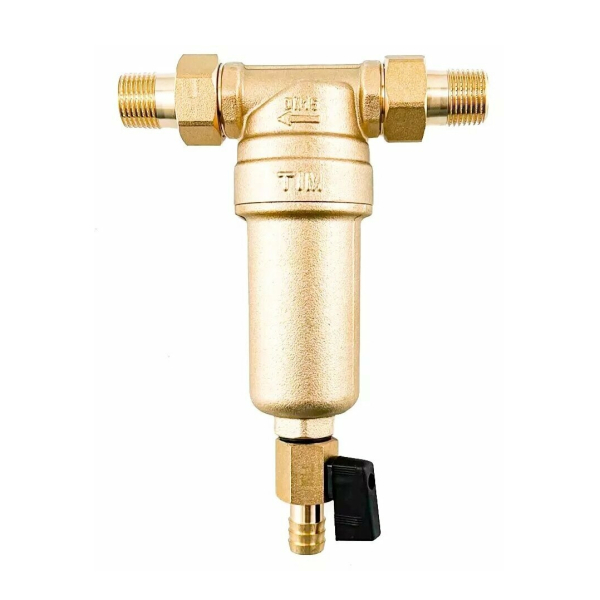 Фильтр грубой очистки 1/2" нр промывной металл.корпус TERRA
