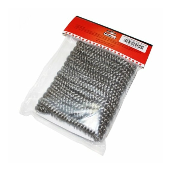 Шнур-изолятор стекловолокно 12мм длина 3м черный 850°С FIREWAY