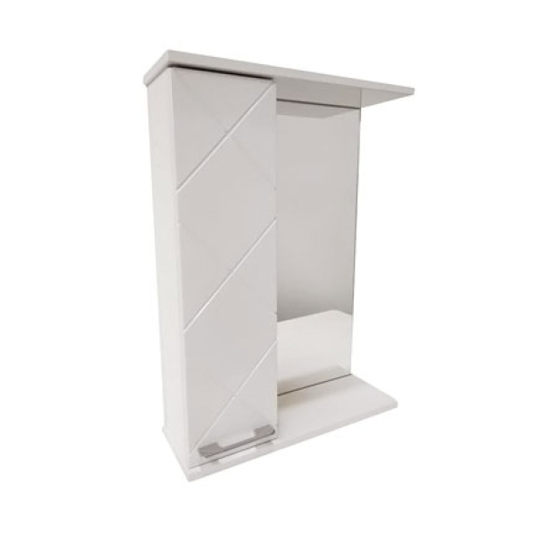 Зеркало-шкаф Куба 60 белый левый GOTA ROCIO