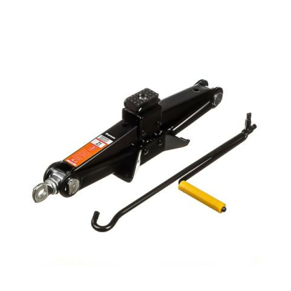 ЕРМАК Домкрат механический ромбический 2т, высота подъема 110-395мм, резиновая площадка