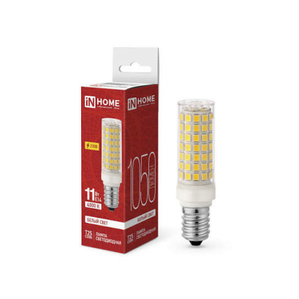 Лампа св/д LED-T25-CORN 11Вт 4000К 1050Лм 230В Е14 IN HOME