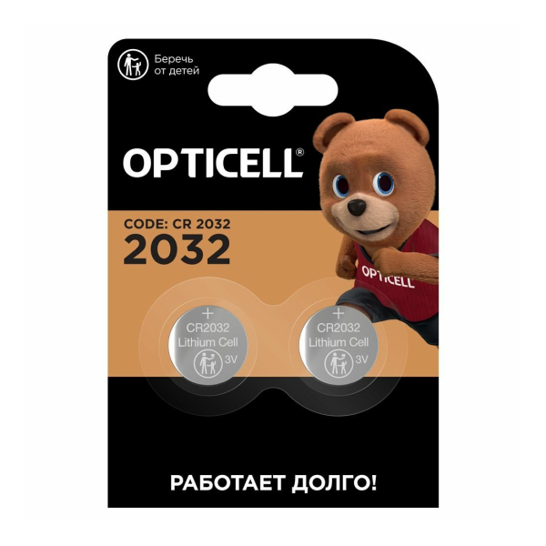 Батарейка литий CR2032 BL2 Opticell Specialty