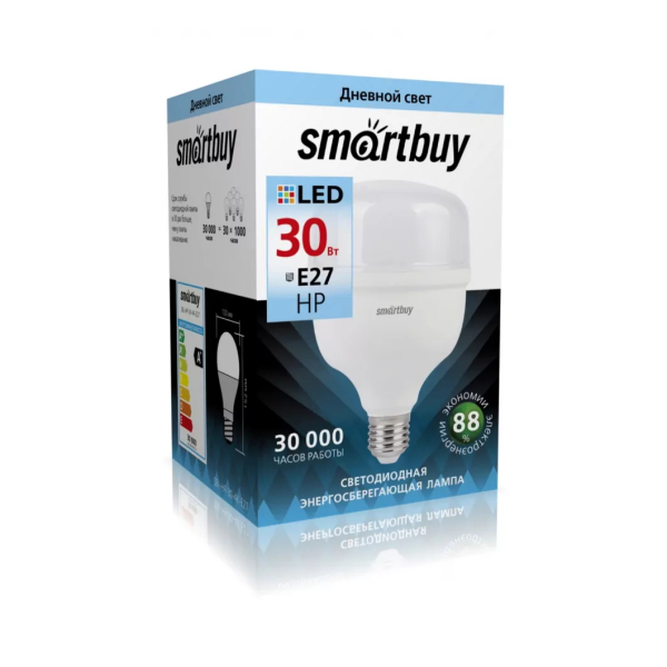 Лампа св/д HP 30Вт 4000K E27 SmartBuy