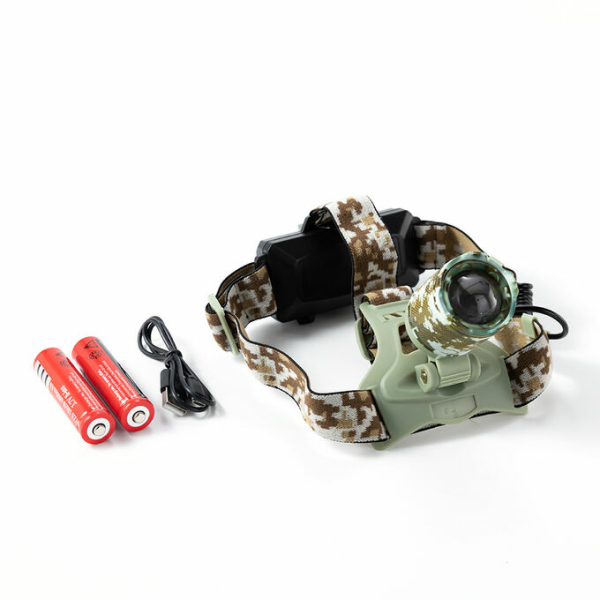 Фонарь налобный 3 режима аккум. 1600 мАч 57*4см SY0 BAIZHENG