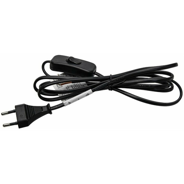 Шнур для бра с выключателем 1.9м черный 51041 Feron