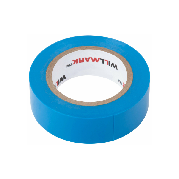 Изолента ПВХ 19мм/20м синяя морозостойкая WILLMARK