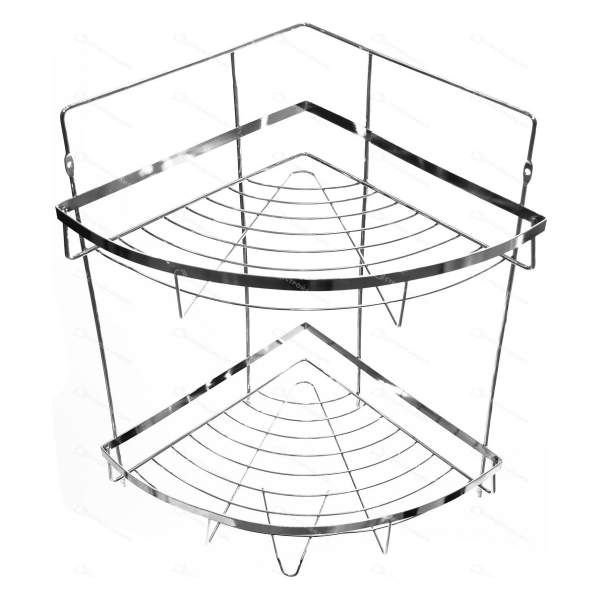 Полка 2-х ярусная угловая 24,5*24,5*38см COZY-CR-2 РЫЖИЙ КОТ