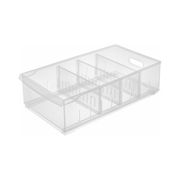 Контейнер для хранения без крышки ROLLY, 11,5 л, 24,2×45×12,9 см, прозрачный