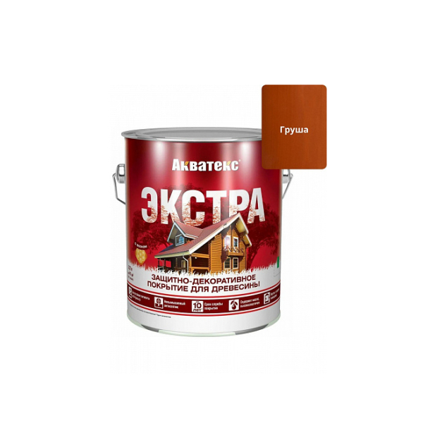 Защитное текстурное покрытие "Акватекс-Экстра" древесины Груша 2,7л