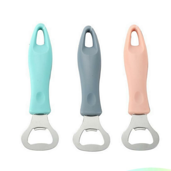 Открывалка нерж сталь 16 см для бутылок пласт ручка микс Baizheng