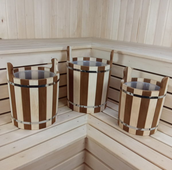 Запарник банный 13л вставка пластик липа/термолипа