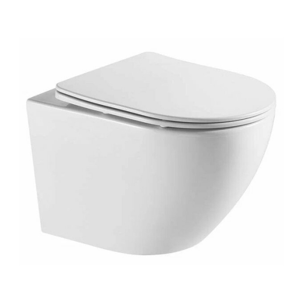 Унитаз подвесной безободковый торнадо микролифт/дюропласт Grado AZARIO