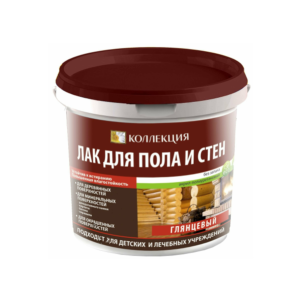 Лак для пола и стен 0,9л глянцевый Коллекция