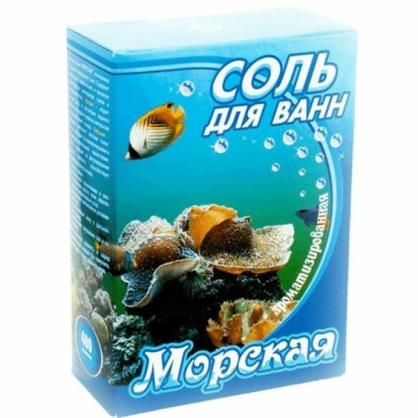 Соль для ванн 400г  Морская Бахташ