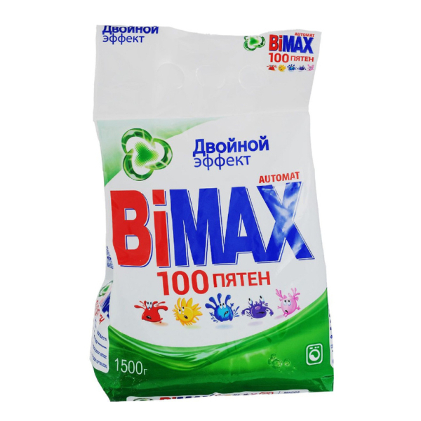 Порошок стиральный "BiMax 100 пятен" Автомат 1500гр