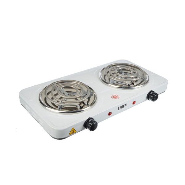 Плита электрическая 2-х конф 2000Вт d14см LEBEN