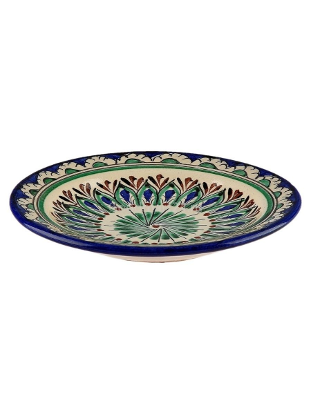 Тарелка керамическая десертная  17 см синий Риштанская Керамика (1/1)