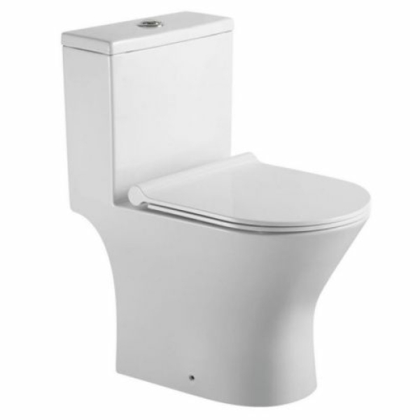 Унитаз моноблок безободковый универс.выпуск дюропласт микролифт KN1197000 KNOIS