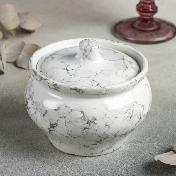 Горшок для запекания Bolla bianca, h=11,5 см, 500 мл, фарфор