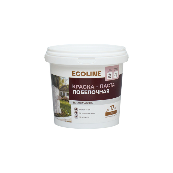 Паста латексная побелочная 1,7кг Ecoline