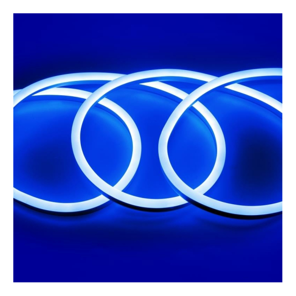 Лента "Гибкий Неон" 9,6Вт/м 120Лм/м 220В лед.синий 8*16 2835 NL (504611) General