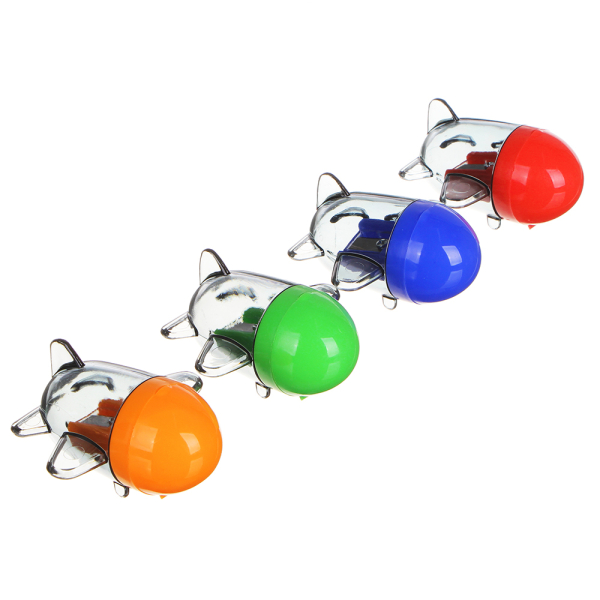 Точилка для карандашей с контейнером в форме самолетика, 5,5x5,5см, пластик, 3 цвета