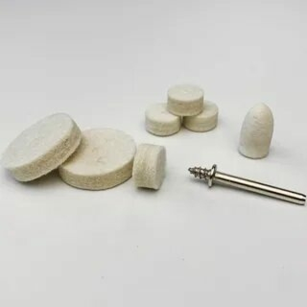 Круги полировальные 2шт+штифт 3,1мм 2шт