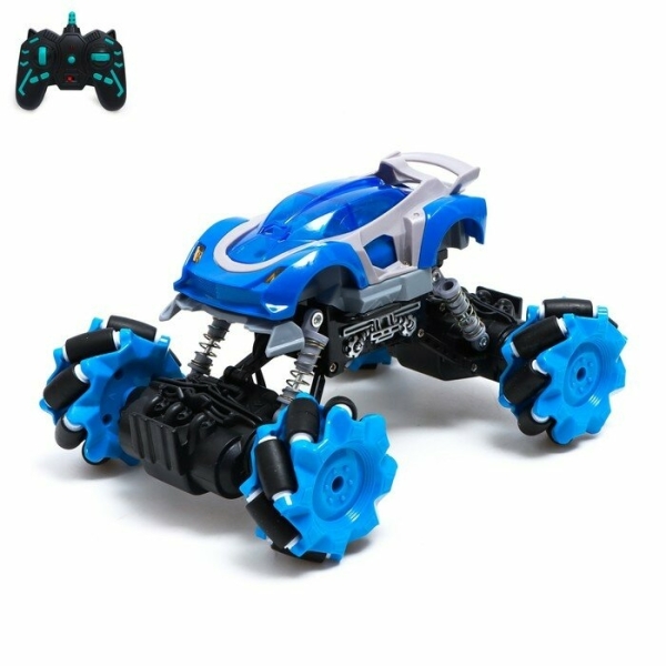 Джип радиоуправляемый DRIFT, 4WD, дрифт, работает от аккумулятора, цвет синий