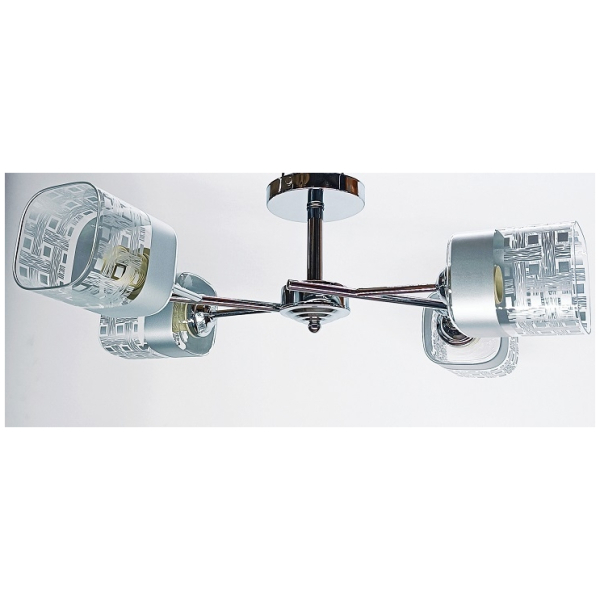 Люстра 4*60Вт Е27 хром AU12206/4 CR Атмосфера уюта