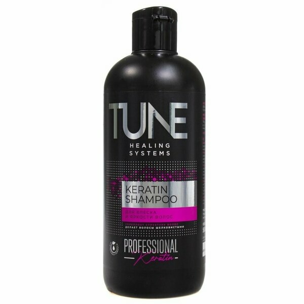 Шампунь TUNE KERATIN SHAMPOO для блеска и яркости волос 500 мл