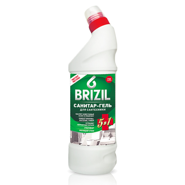 Средство для сантехники 5в1 с хлором Brizz 750гр